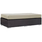 Modway Convene Outdoor Patio Fabric Rectangle Ottoman FredCo
