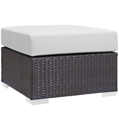 Modway Convene Outdoor Patio Fabric Square Ottoman FredCo