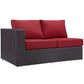 Modway Convene Outdoor Patio Left Arm Loveseat FredCo