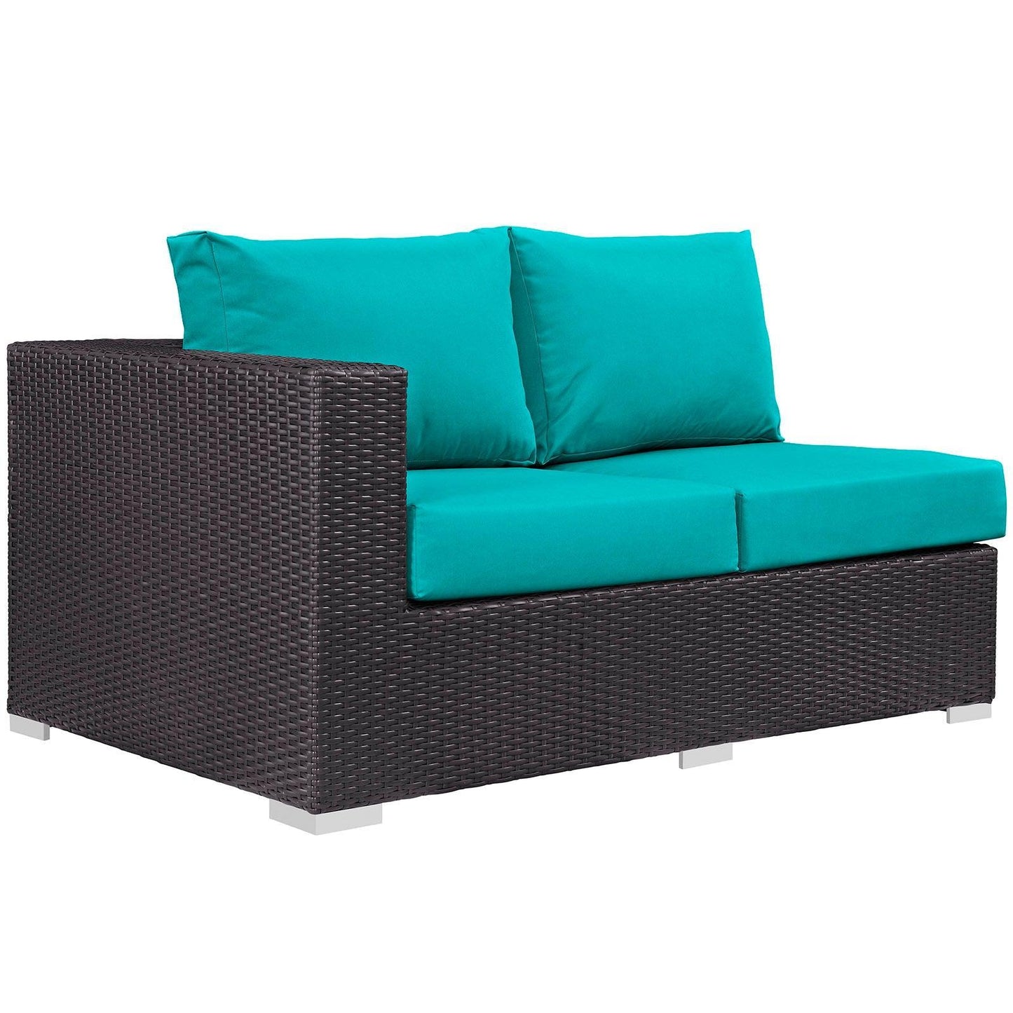 Modway Convene Outdoor Patio Left Arm Loveseat FredCo