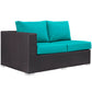 Modway Convene Outdoor Patio Left Arm Loveseat FredCo