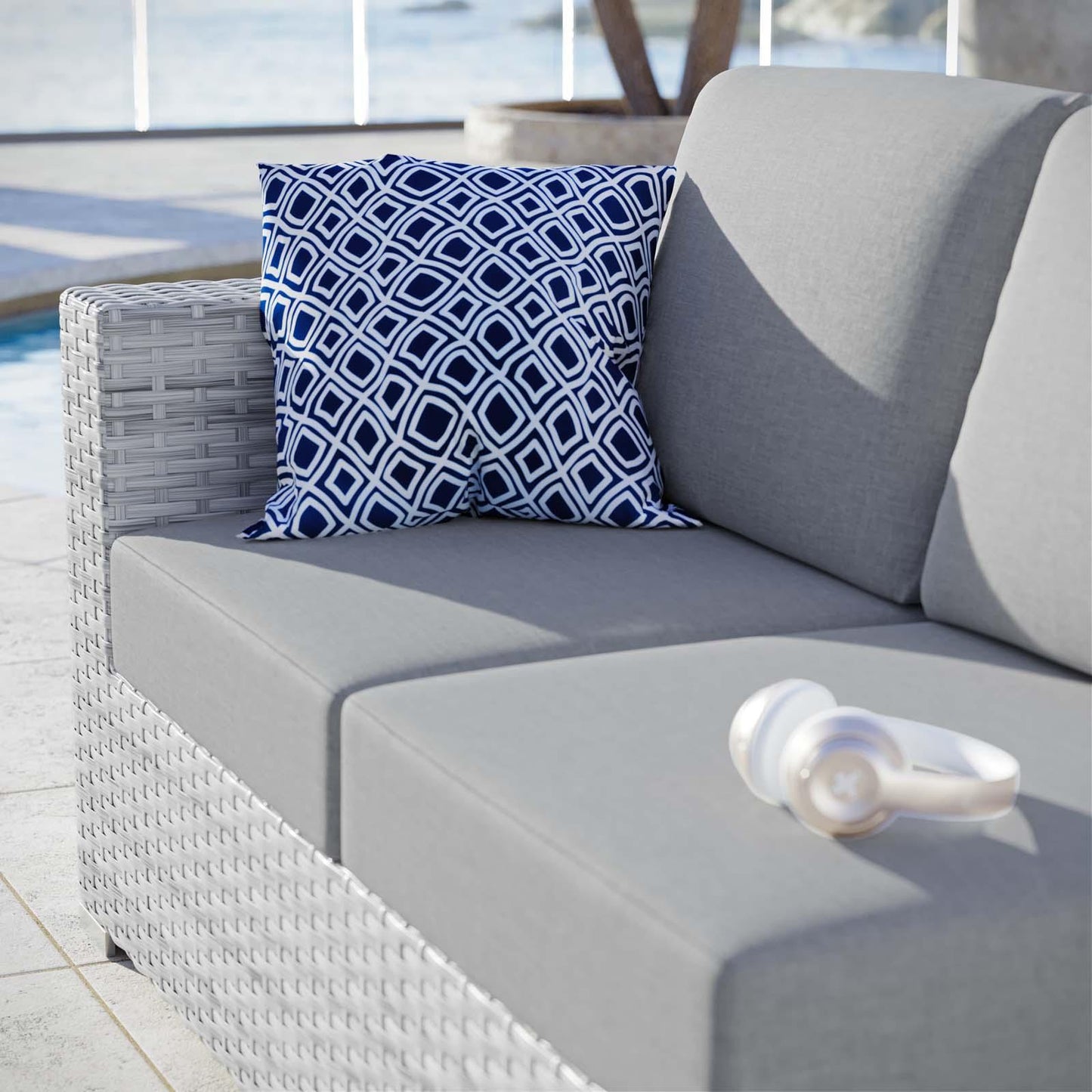 Modway Convene Outdoor Patio Left-Arm Loveseat, EEI-4303 FredCo