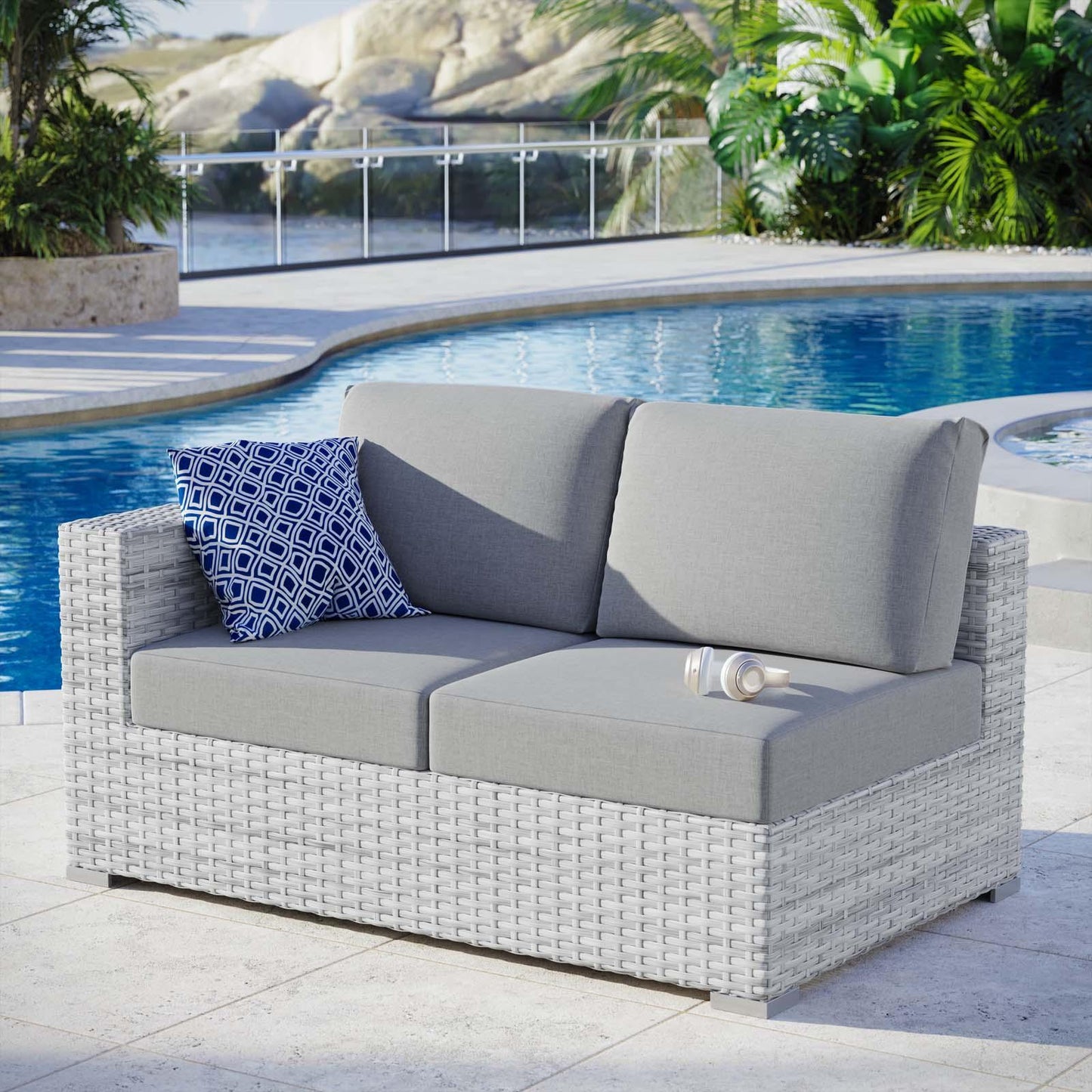 Modway Convene Outdoor Patio Left-Arm Loveseat, EEI-4303 FredCo