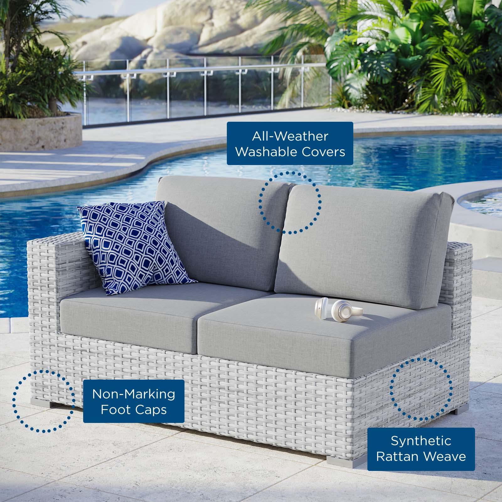 Modway Convene Outdoor Patio Left-Arm Loveseat, EEI-4303 FredCo