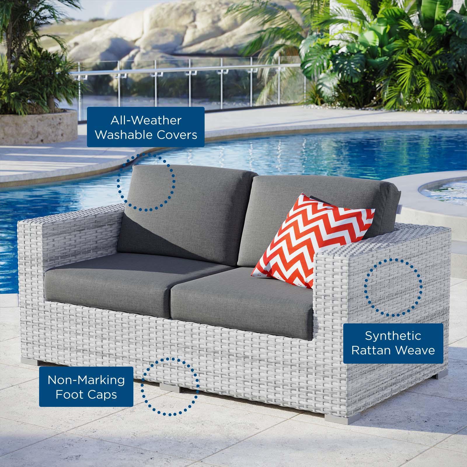 Modway Convene Outdoor Patio Loveseat, EEI-4306 FredCo