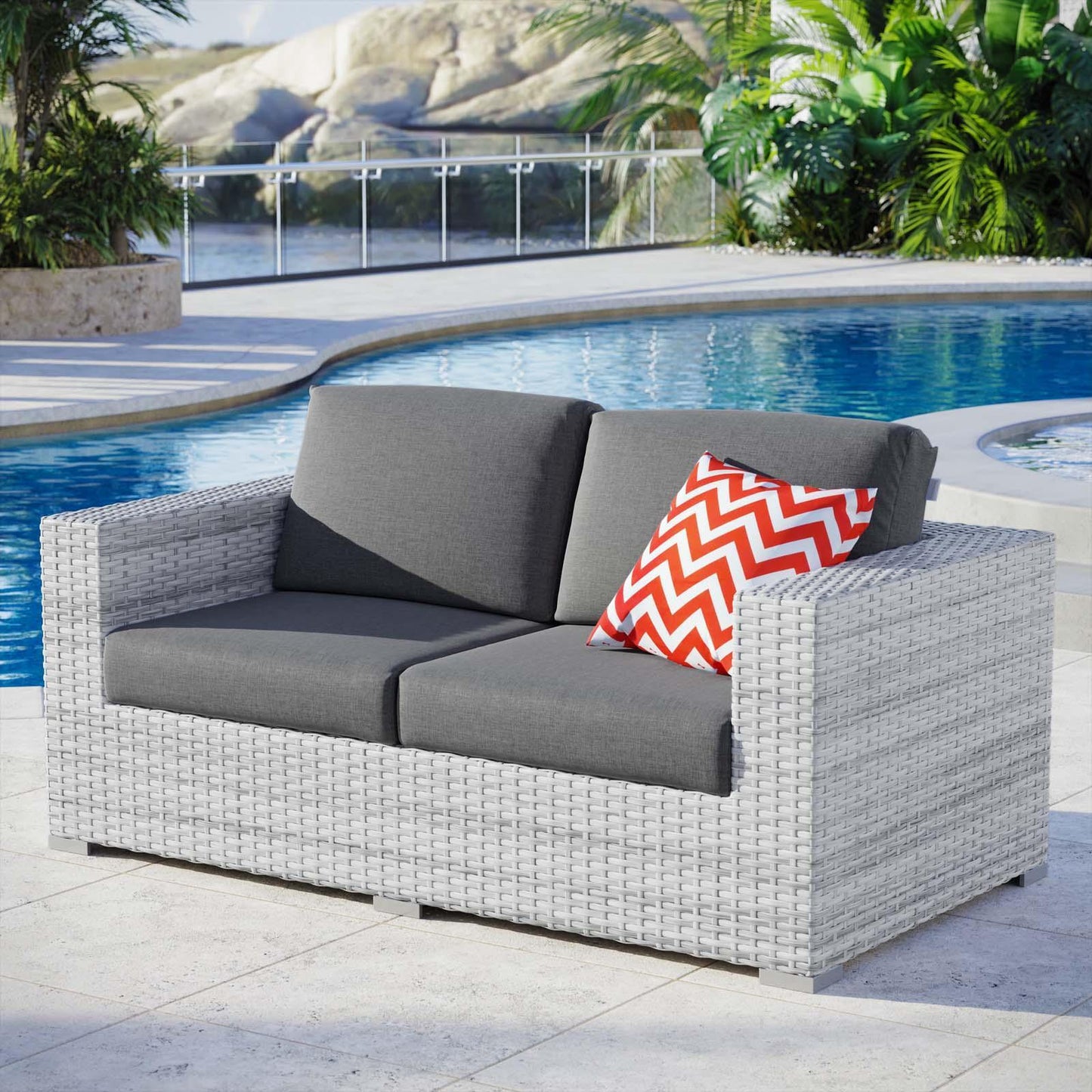Modway Convene Outdoor Patio Loveseat, EEI-4306 FredCo