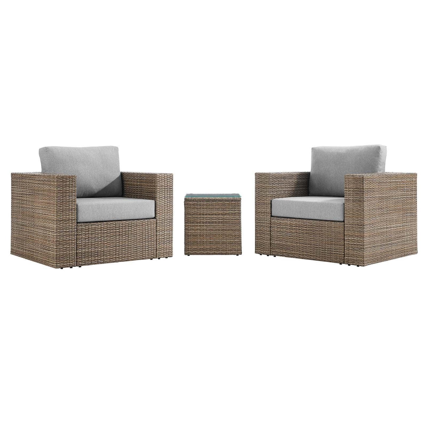 Modway Convene Outdoor Patio Outdoor Patio 3-Piece Furniture Set FredCo