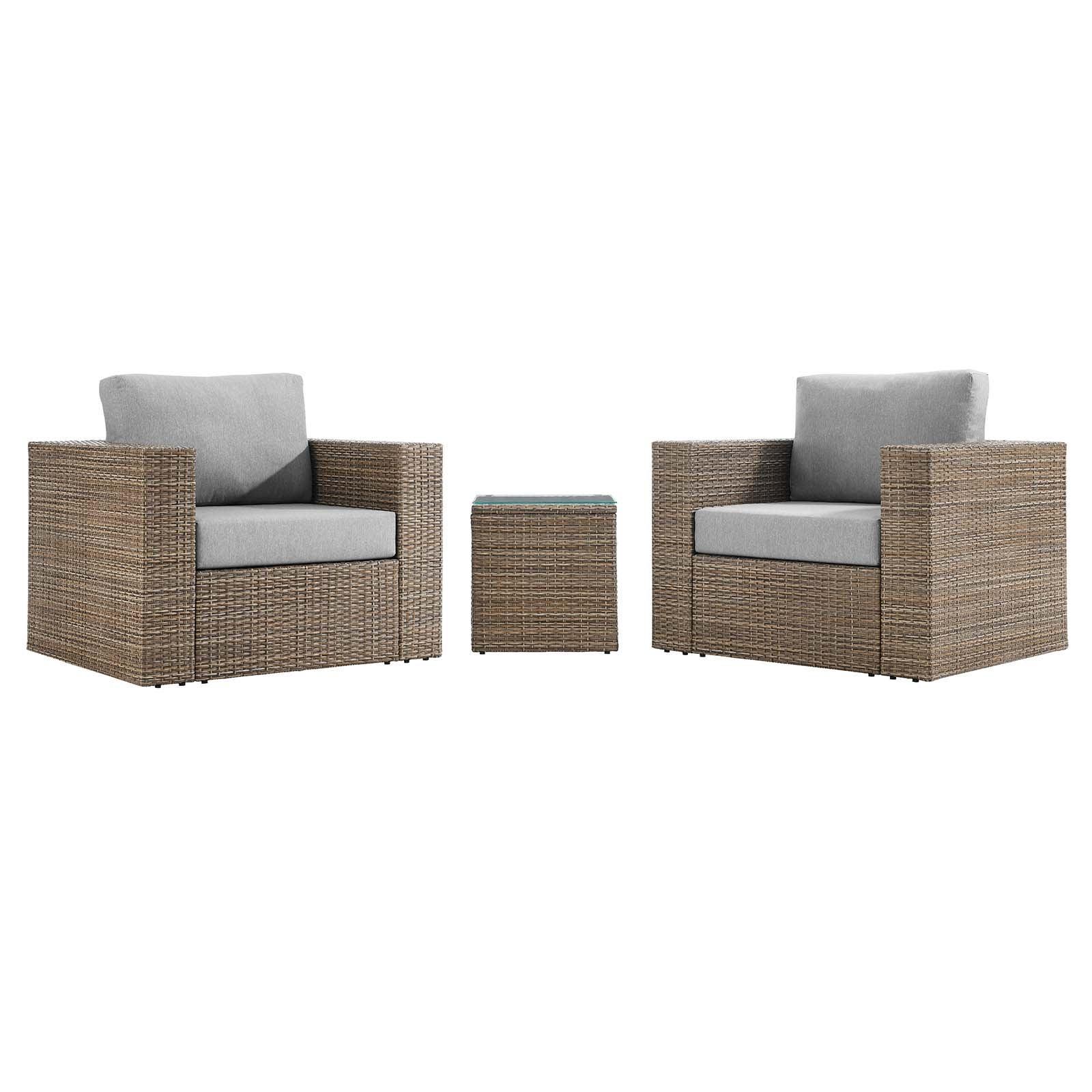 Modway Convene Outdoor Patio Outdoor Patio 3-Piece Furniture Set FredCo