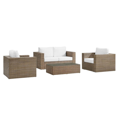 Modway Convene Outdoor Patio Outdoor Patio 4-Piece Furniture Set FredCo