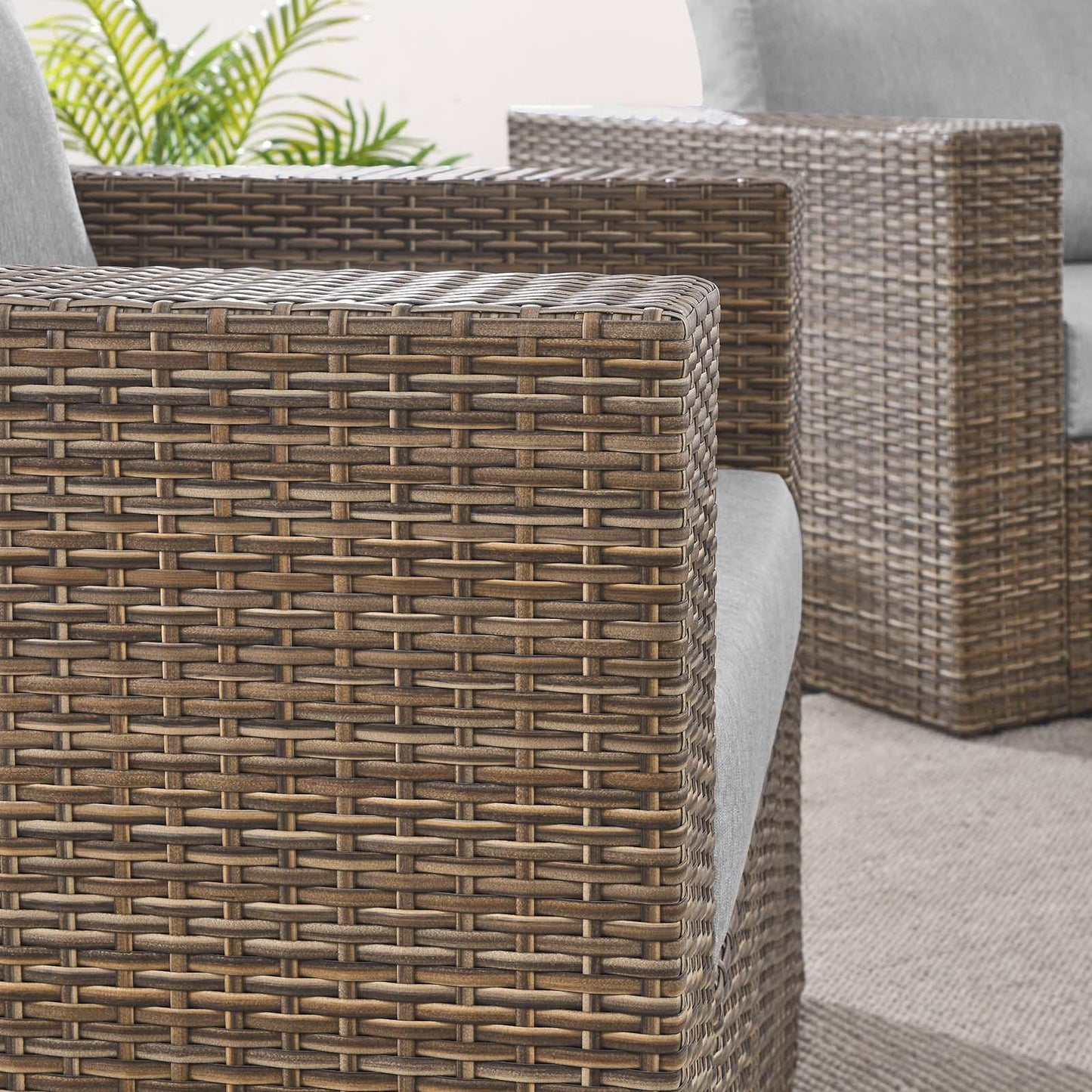 Modway Convene Outdoor Patio Outdoor Patio 4-Piece Furniture Set FredCo