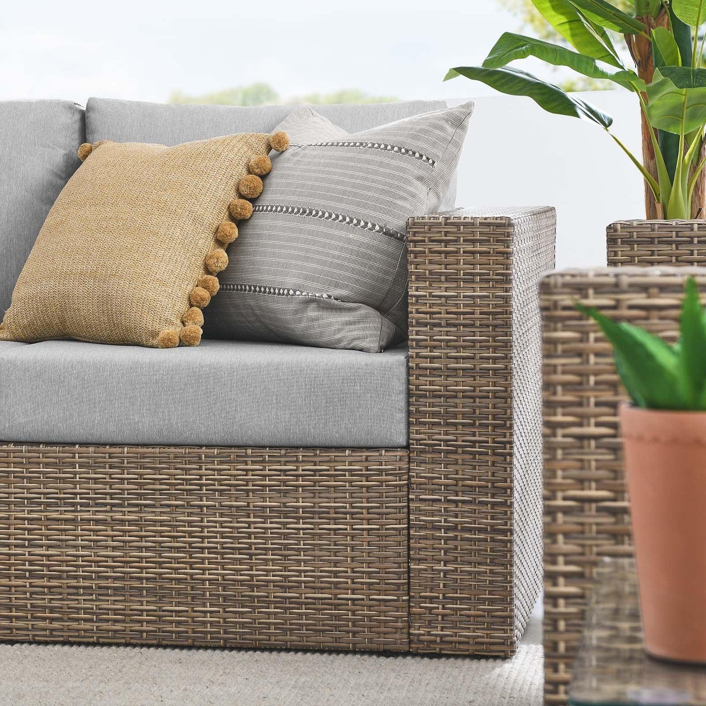 Modway Convene Outdoor Patio Outdoor Patio 5-Piece Furniture Set FredCo