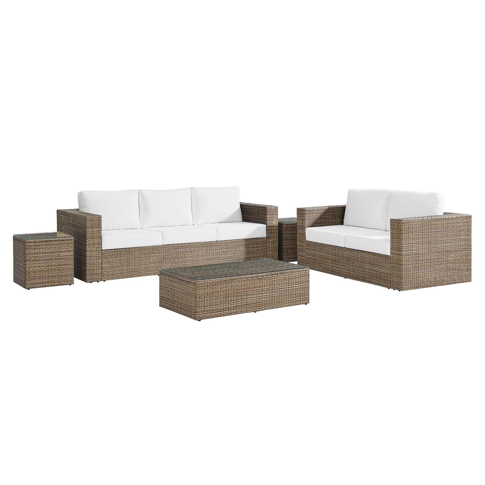 Modway Convene Outdoor Patio Outdoor Patio 5-Piece Furniture Set FredCo