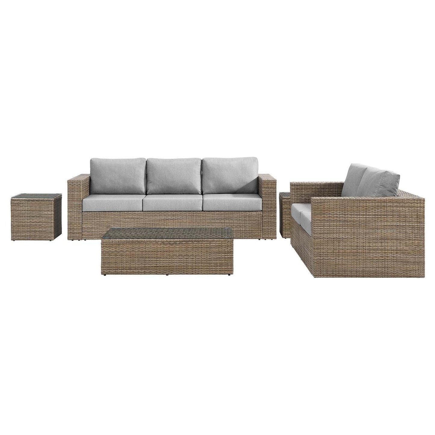 Modway Convene Outdoor Patio Outdoor Patio 5-Piece Furniture Set FredCo