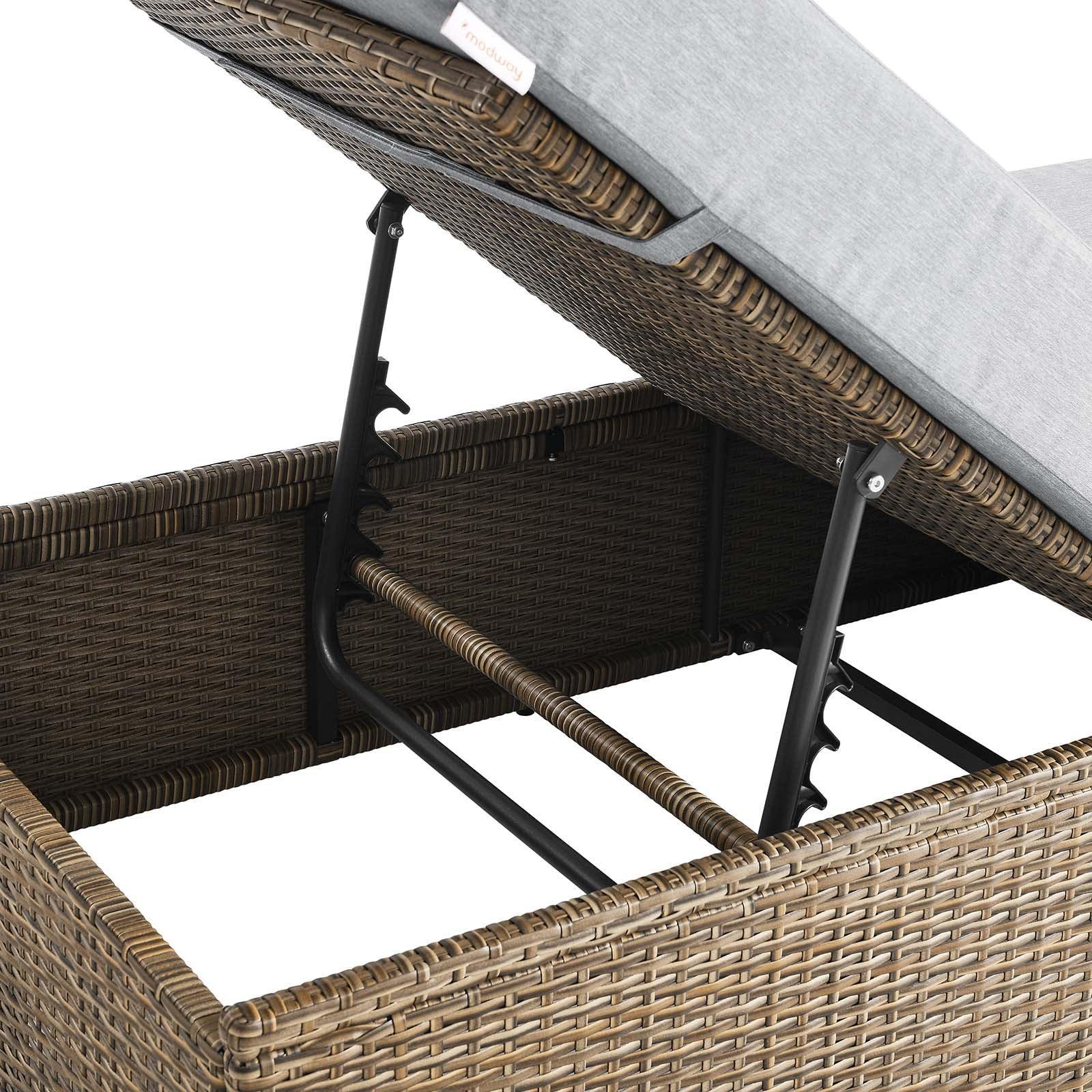 Modway Convene Outdoor Patio Outdoor Patio Chaise Lounge Chair FredCo