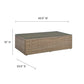 Modway Convene Outdoor Patio Outdoor Patio Coffee Table FredCo