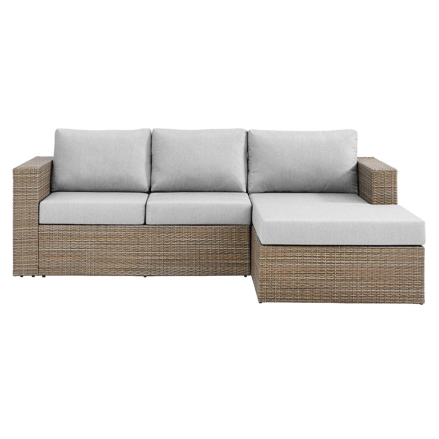 Modway Convene Outdoor Patio Outdoor Patio L-Shaped Sectional Sofa FredCo