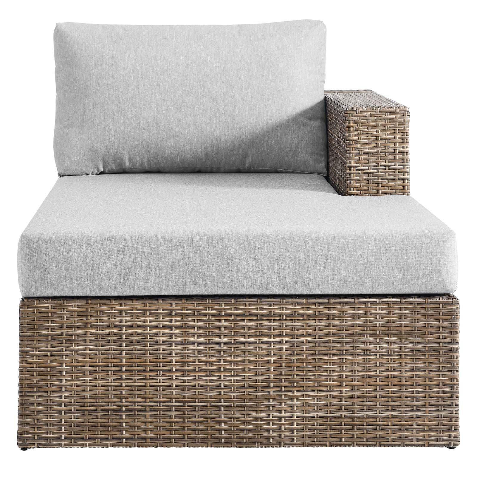Modway Convene Outdoor Patio Outdoor Patio L-Shaped Sectional Sofa FredCo