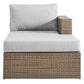 Modway Convene Outdoor Patio Outdoor Patio L-Shaped Sectional Sofa FredCo