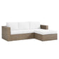 Modway Convene Outdoor Patio Outdoor Patio L-Shaped Sectional Sofa FredCo