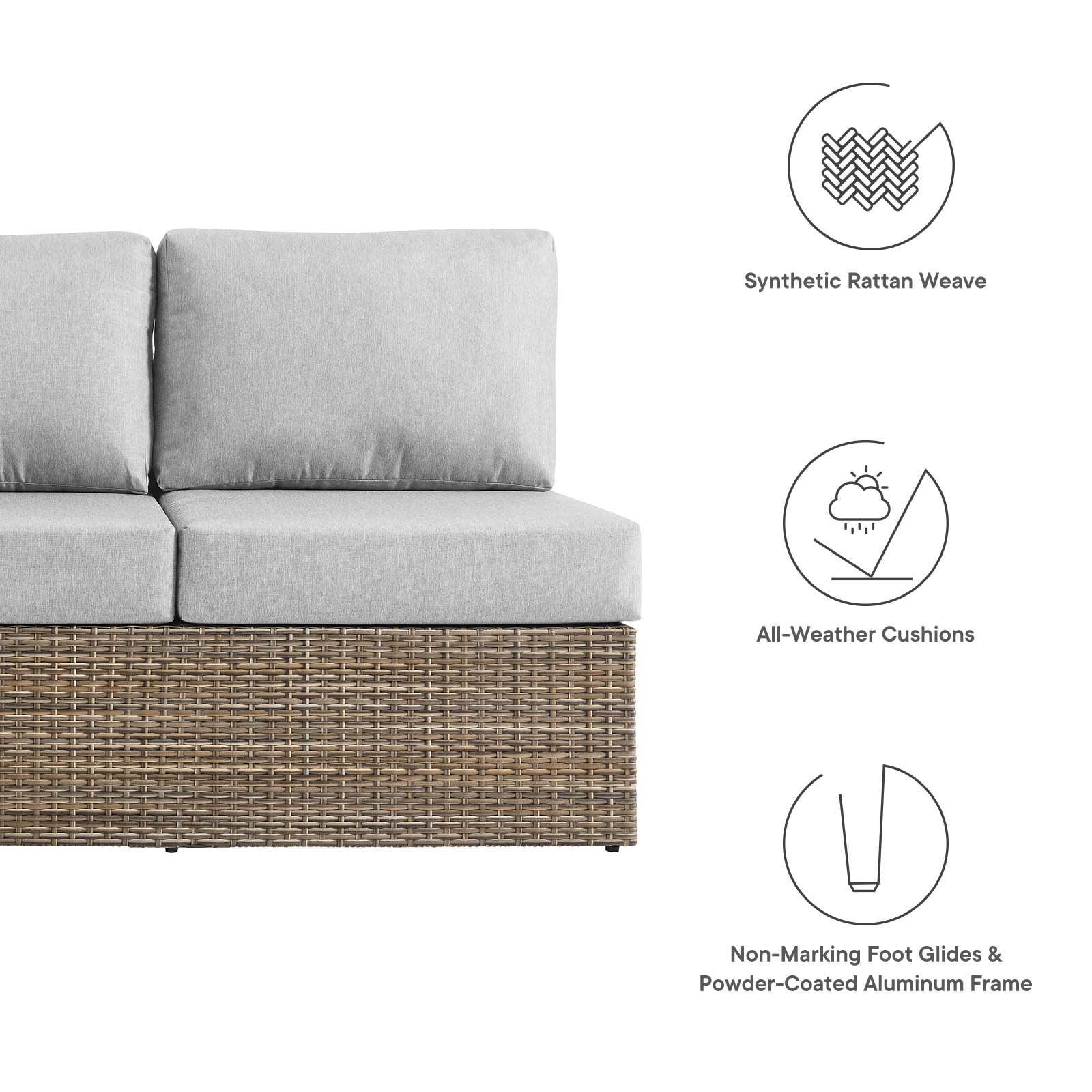 Modway Convene Outdoor Patio Outdoor Patio Left-Arm Loveseat FredCo