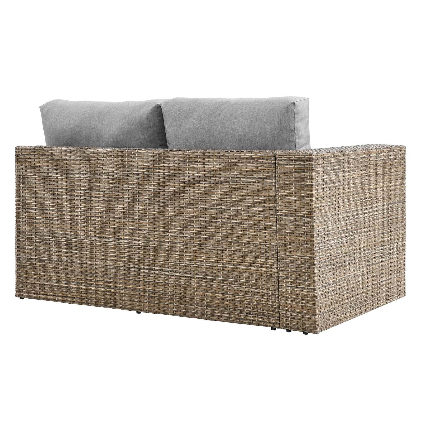 Modway Convene Outdoor Patio Outdoor Patio Left-Arm Loveseat FredCo