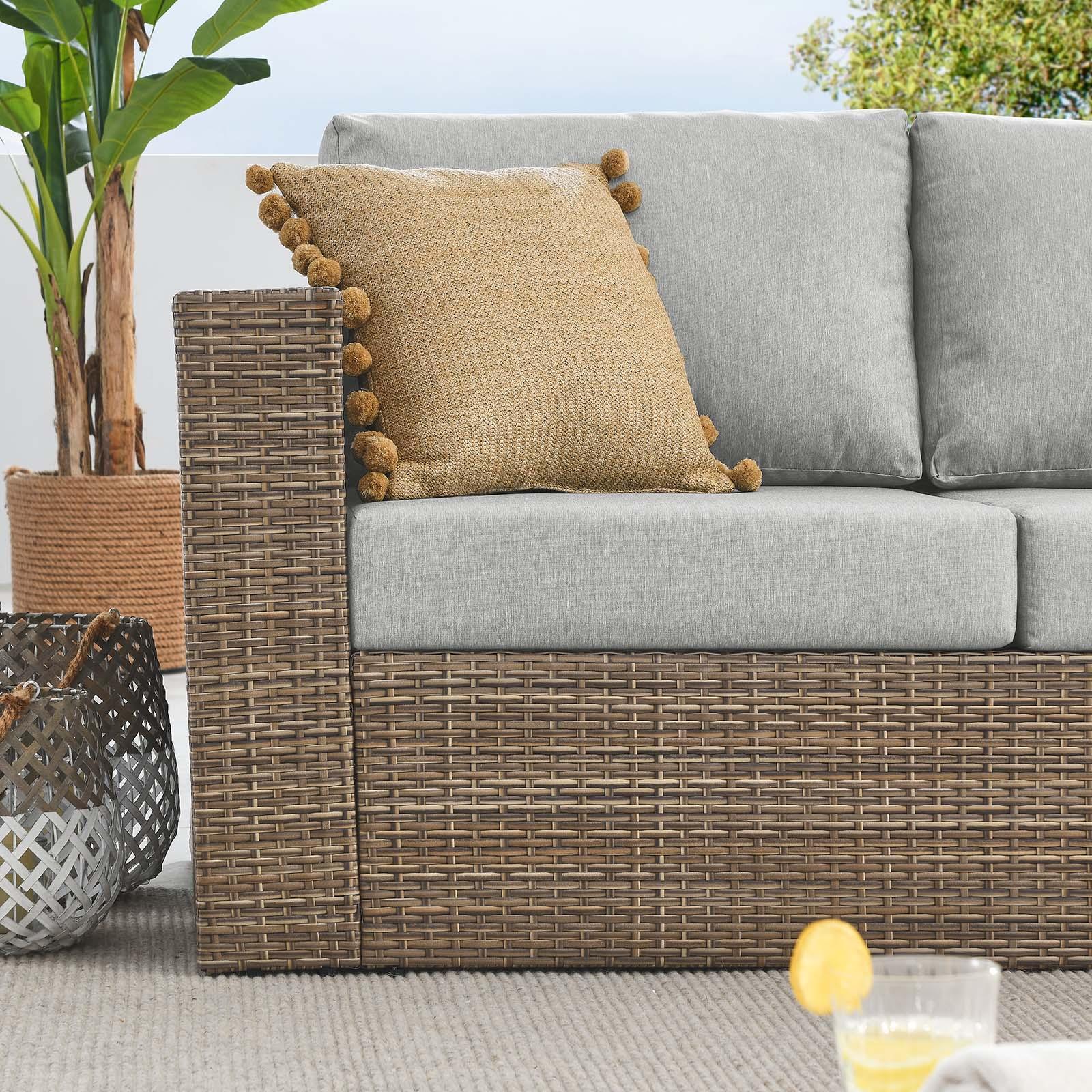 Modway Convene Outdoor Patio Outdoor Patio Left-Arm Loveseat FredCo