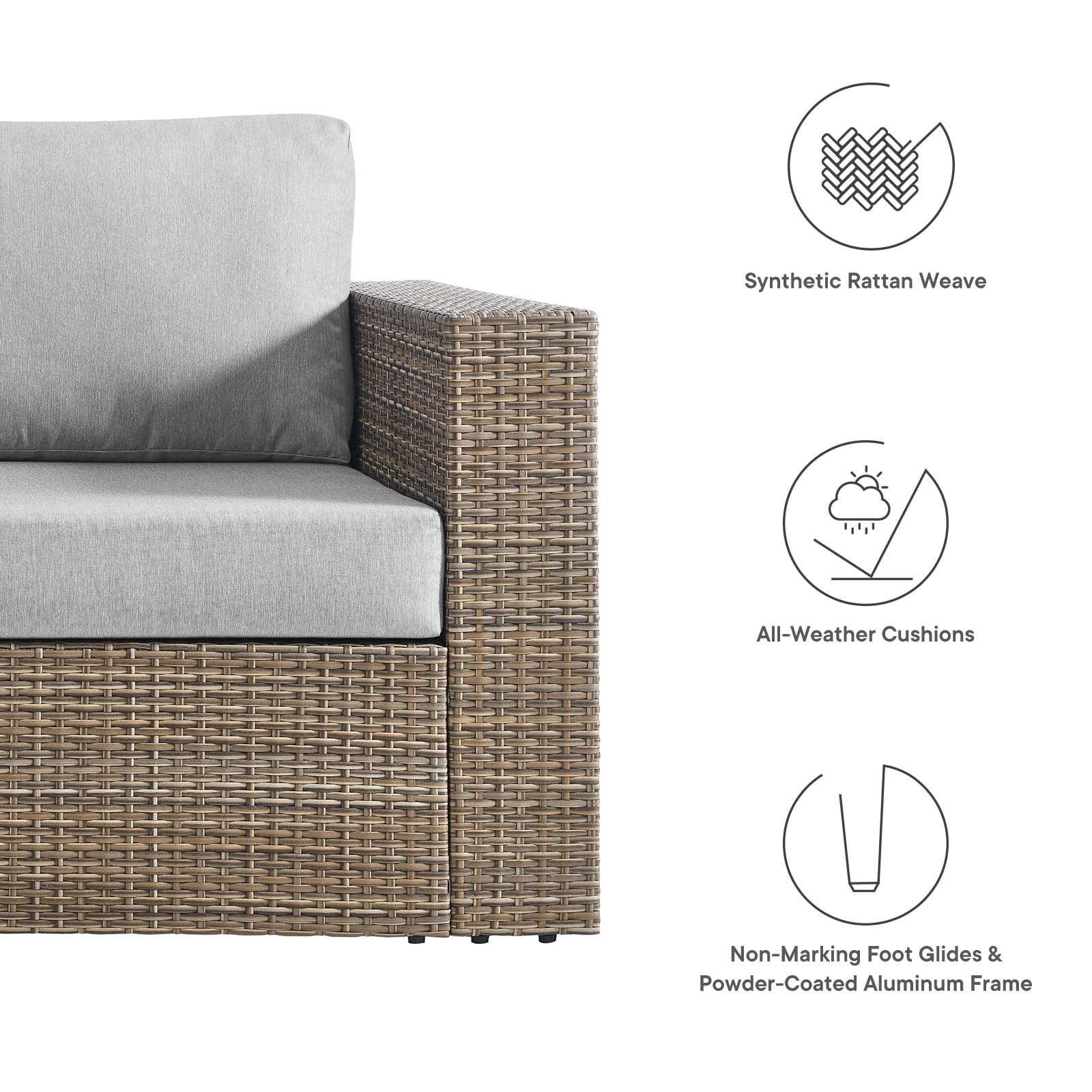Modway Convene Outdoor Patio Outdoor Patio Loveseat FredCo