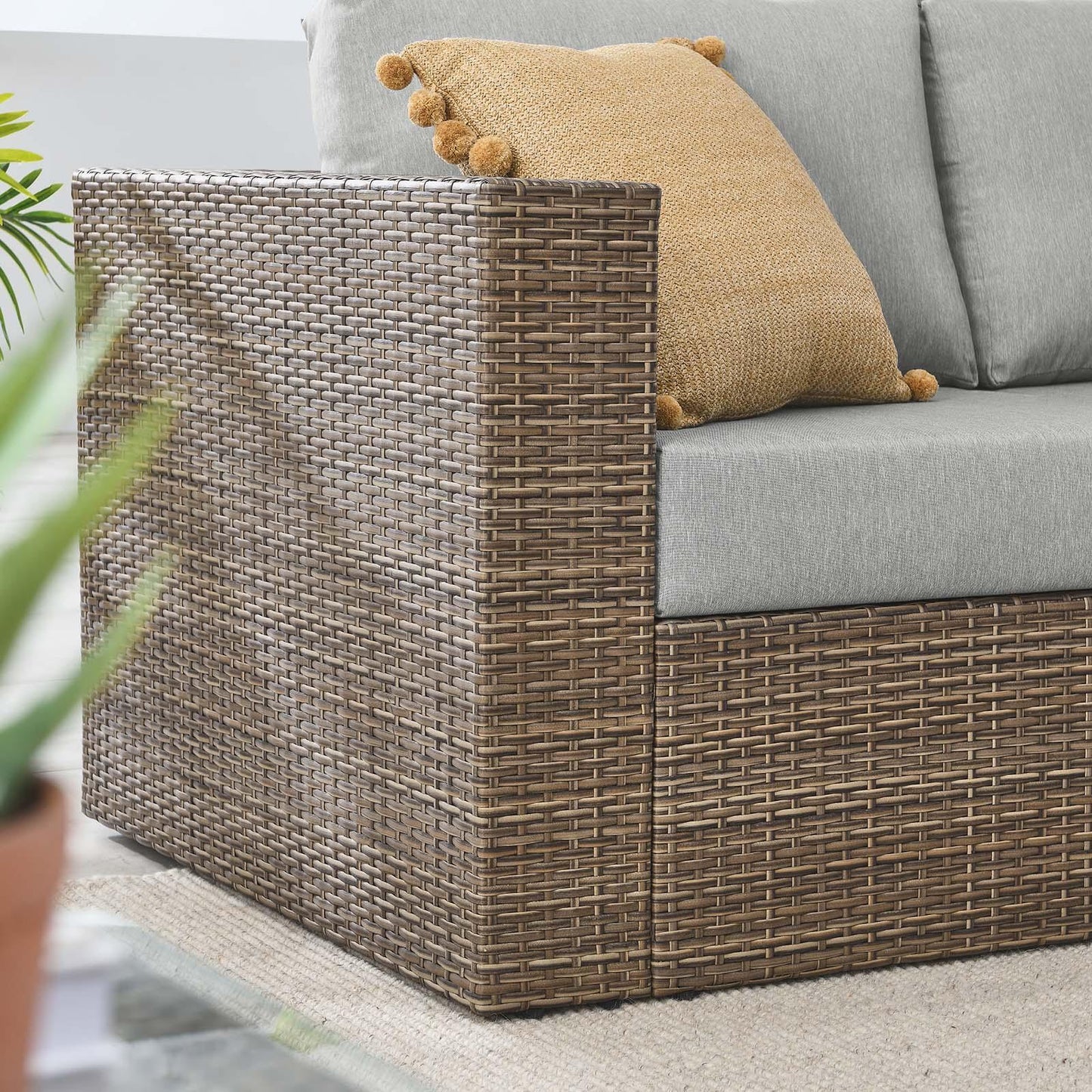 Modway Convene Outdoor Patio Outdoor Patio Loveseat FredCo