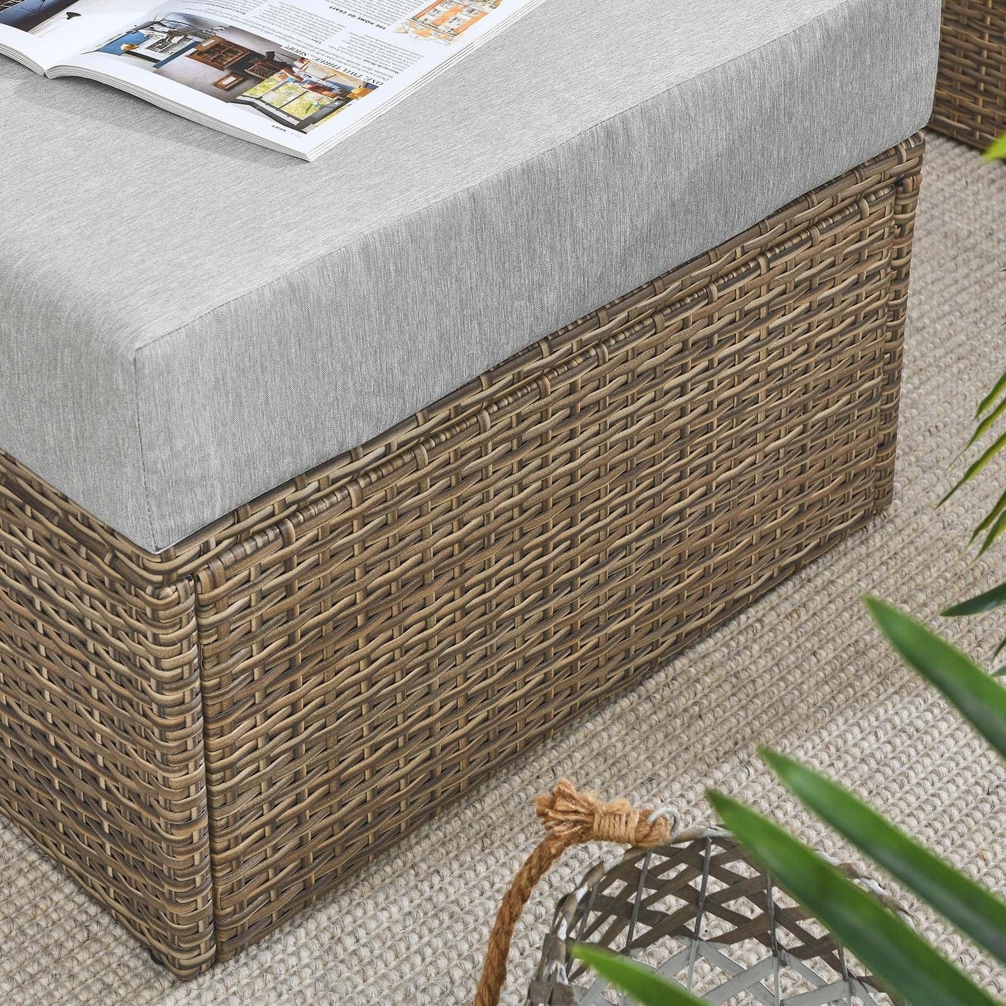 Modway Convene Outdoor Patio Outdoor Patio Ottoman FredCo