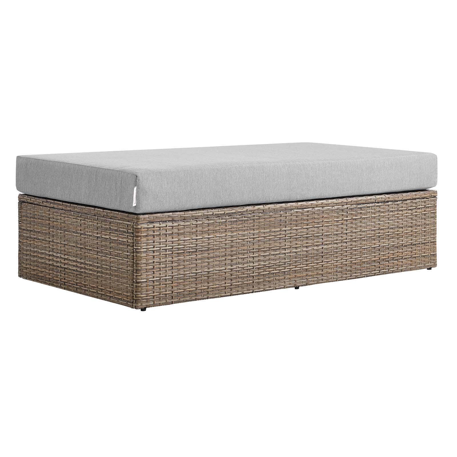 Modway Convene Outdoor Patio Outdoor Patio Rectangle Ottoman FredCo
