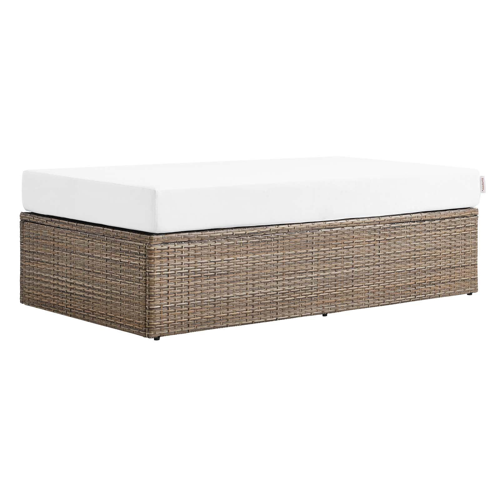 Modway Convene Outdoor Patio Outdoor Patio Rectangle Ottoman FredCo