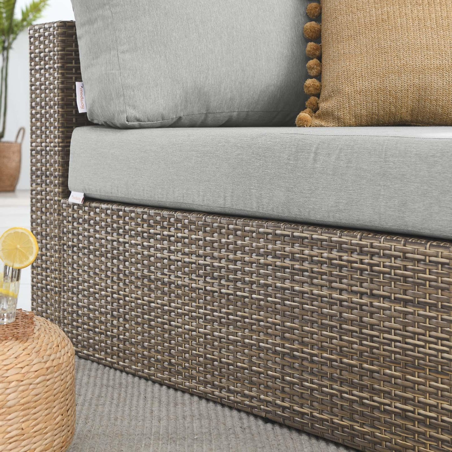 Modway Convene Outdoor Patio Outdoor Patio Right-Arm Chaise FredCo