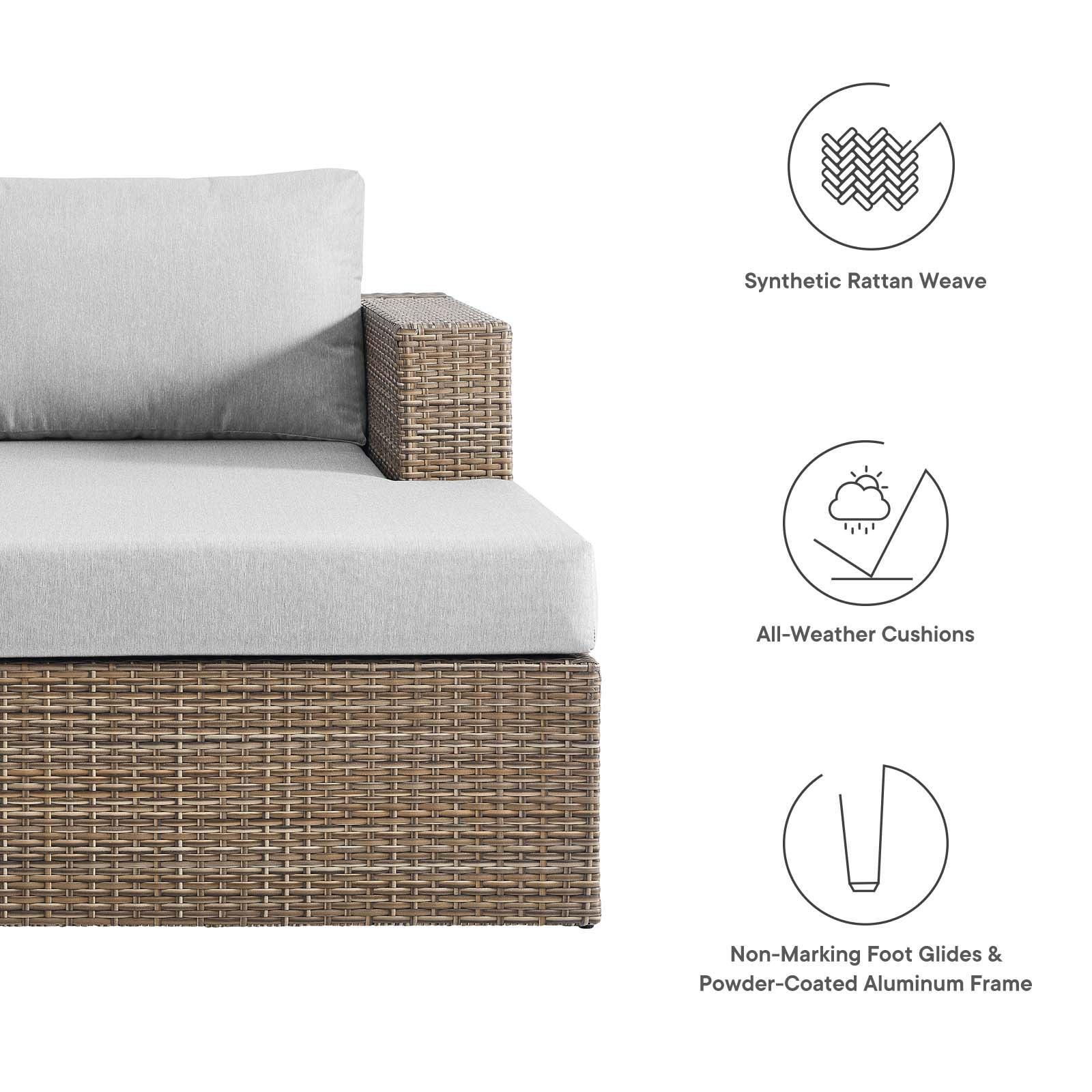 Modway Convene Outdoor Patio Outdoor Patio Right-Arm Chaise FredCo