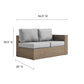 Modway Convene Outdoor Patio Outdoor Patio Right-Arm Loveseat FredCo