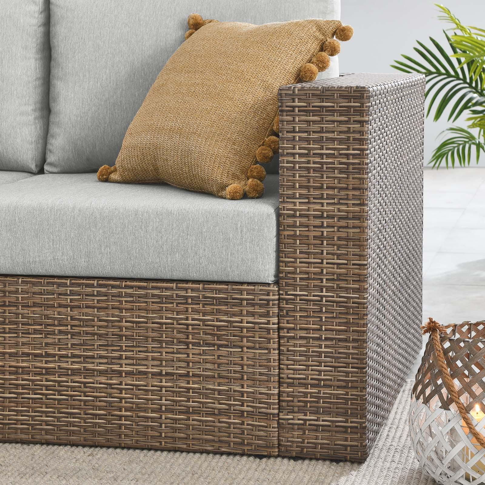 Modway Convene Outdoor Patio Outdoor Patio Right-Arm Loveseat FredCo