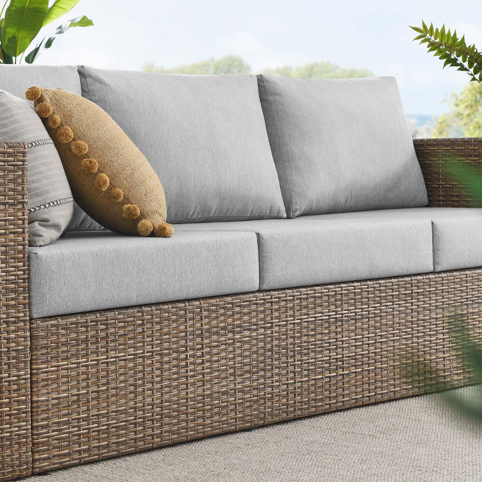Modway Convene Outdoor Patio Outdoor Patio Sofa FredCo