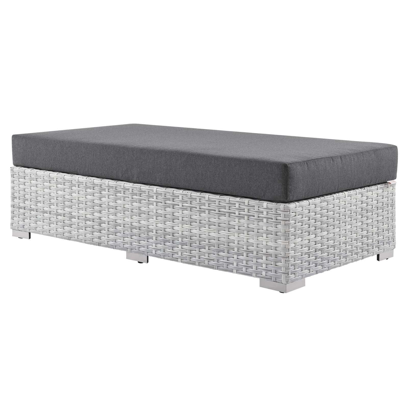 Modway Convene Outdoor Patio Rectangular Ottoman FredCo