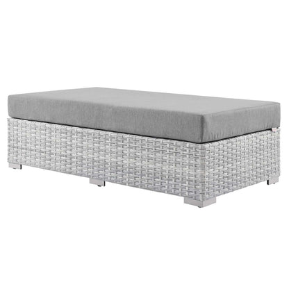 Modway Convene Outdoor Patio Rectangular Ottoman FredCo