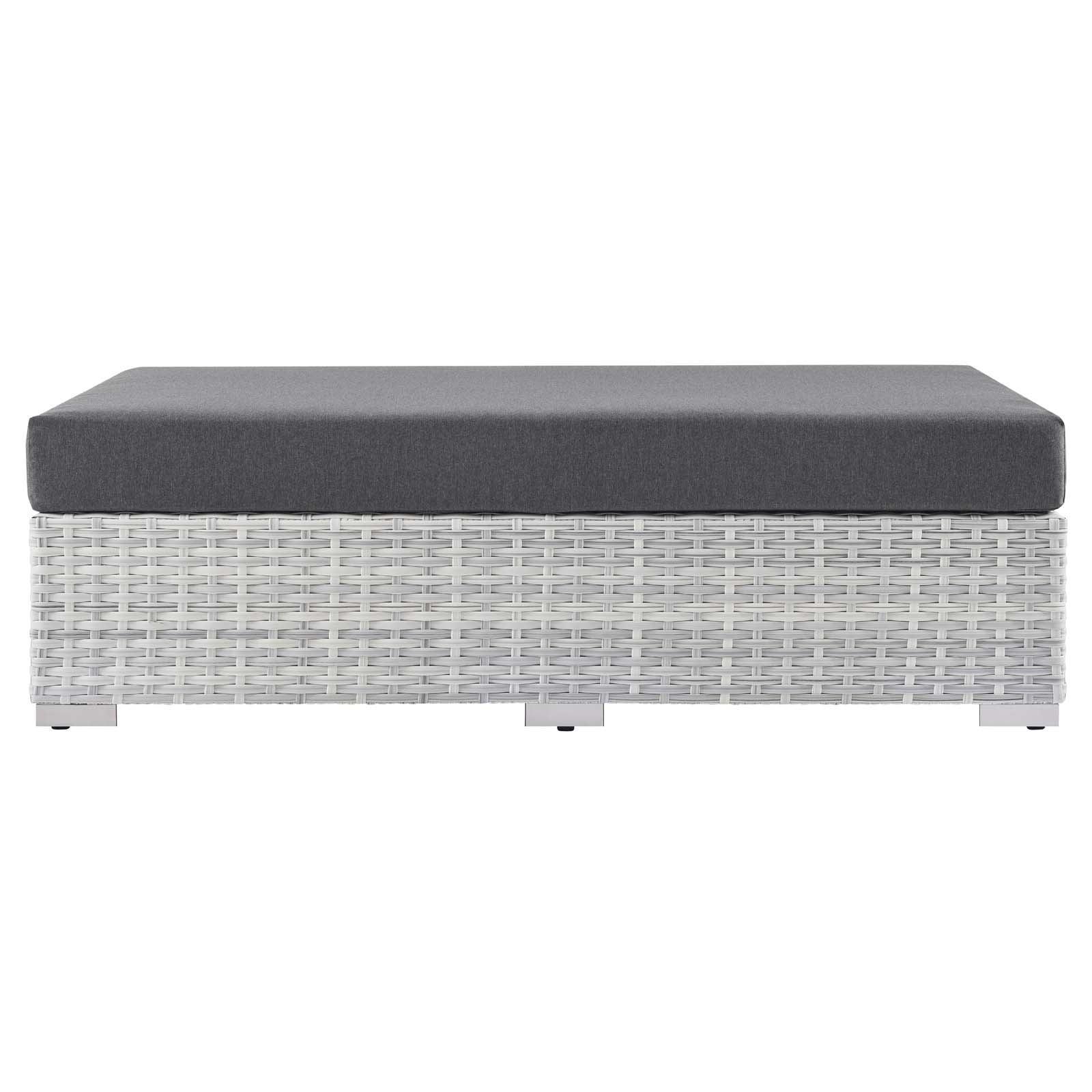 Modway Convene Outdoor Patio Rectangular Ottoman FredCo