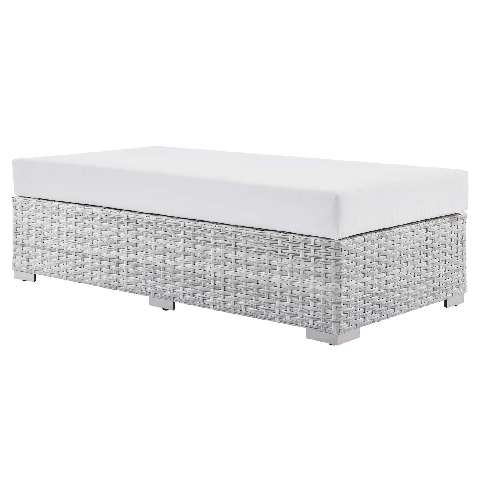 Modway Convene Outdoor Patio Rectangular Ottoman FredCo