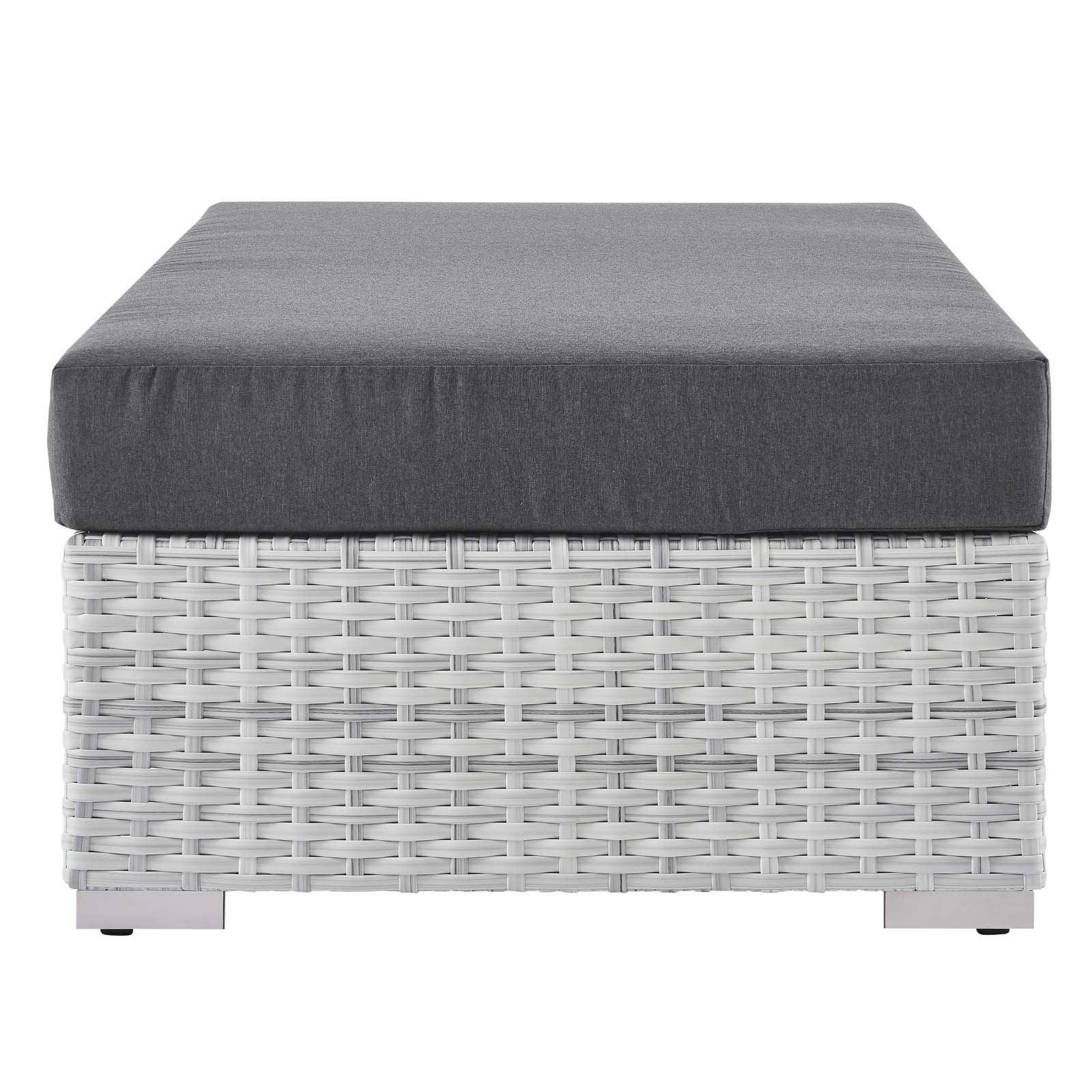 Modway Convene Outdoor Patio Rectangular Ottoman FredCo