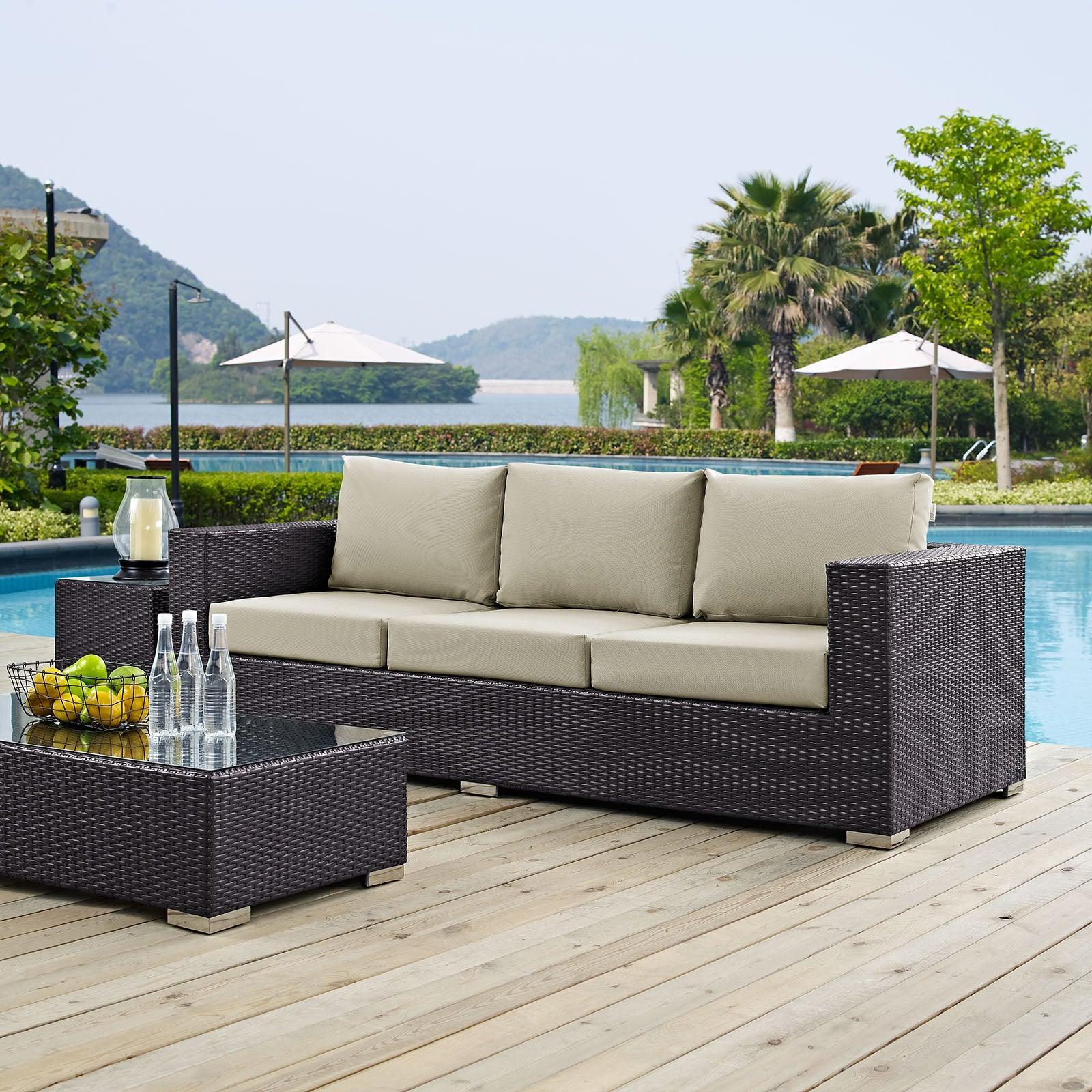 Modway Convene Outdoor Patio Sofa FredCo