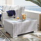 Modway Conway 32" Outdoor Patio Wicker Rattan Coffee Table FredCo