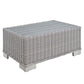 Modway Conway 4-Piece Outdoor Patio Wicker Rattan Furniture Set FredCo