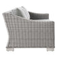 Modway Conway 4-Piece Outdoor Patio Wicker Rattan Furniture Set FredCo