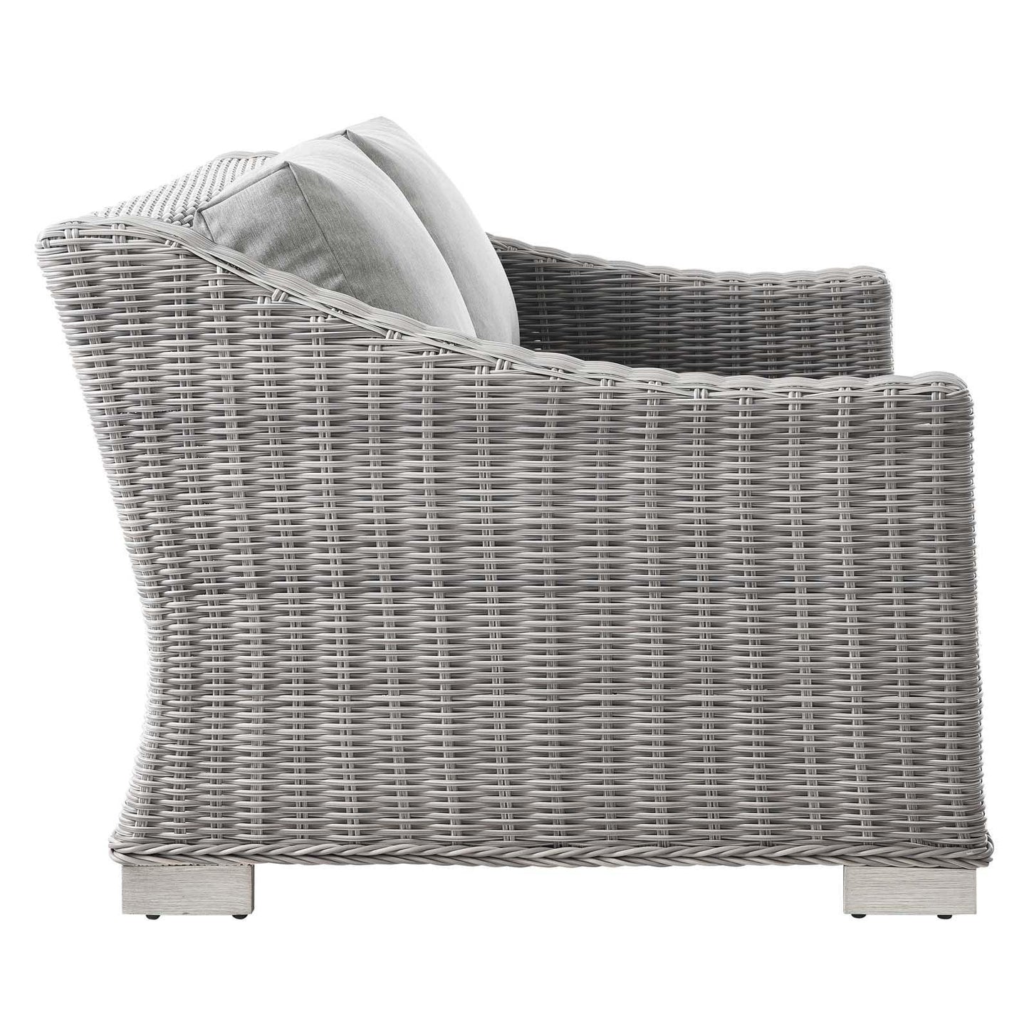 Modway Conway 5-Piece Outdoor Patio Wicker Rattan Furniture Set FredCo