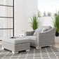 Modway Conway Outdoor Patio Wicker Rattan 2-Piece Armchair and Ottoman Set FredCo
