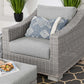 Modway Conway Outdoor Patio Wicker Rattan 2-Piece Armchair and Ottoman Set FredCo