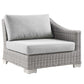 Modway Conway Outdoor Patio Wicker Rattan 6-Piece Sectional Sofa Furniture Set FredCo