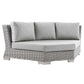 Modway Conway Outdoor Patio Wicker Rattan 6-Piece Sectional Sofa Furniture Set FredCo